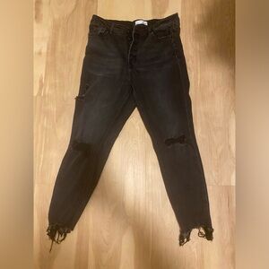 Vervet Black Denim Distressed Jeans (31)